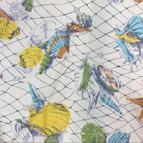 Liz Claiborne Vintage High Waist Sea Shell Print Coastal Shorts 12 - Picture 2 of 7